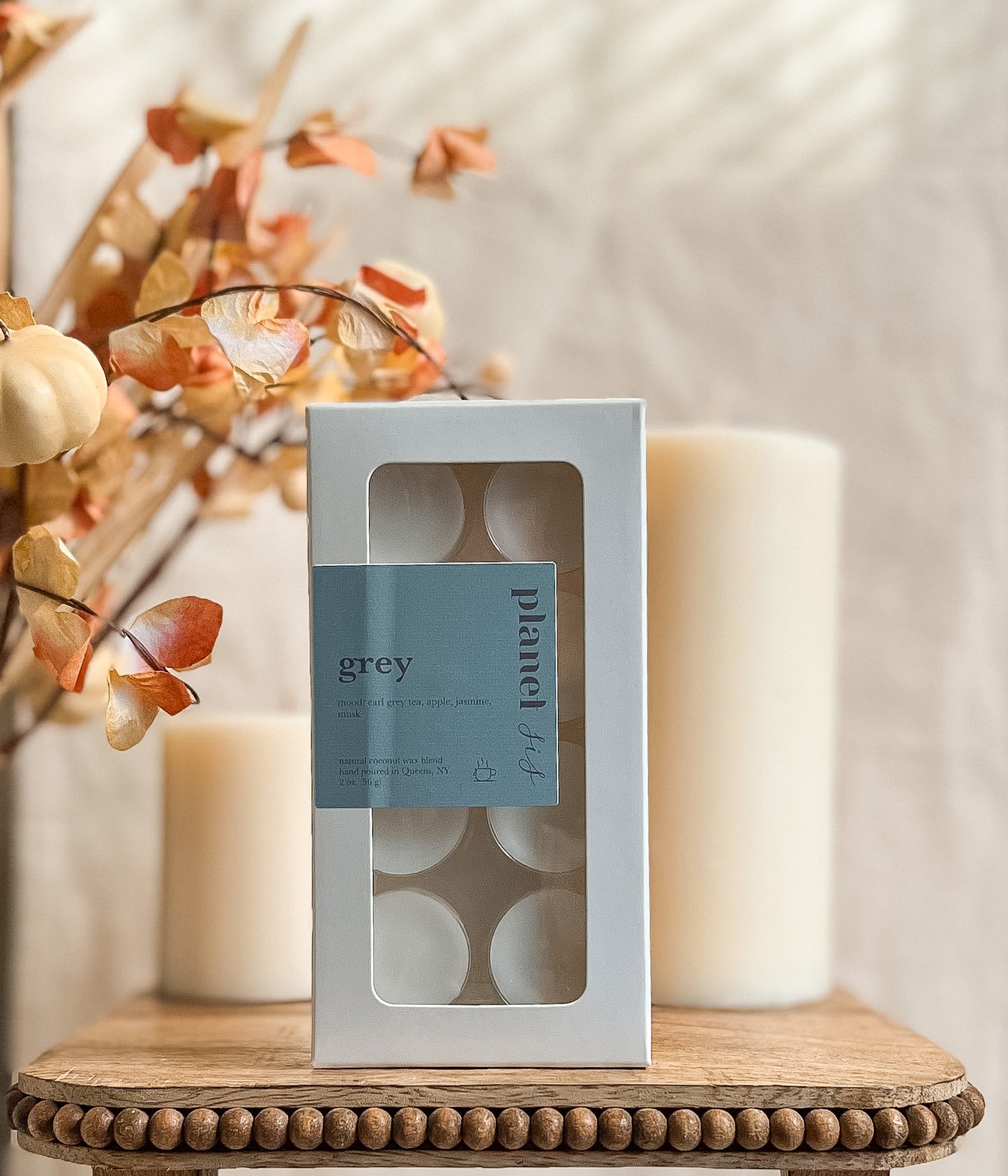 grey wax melts
