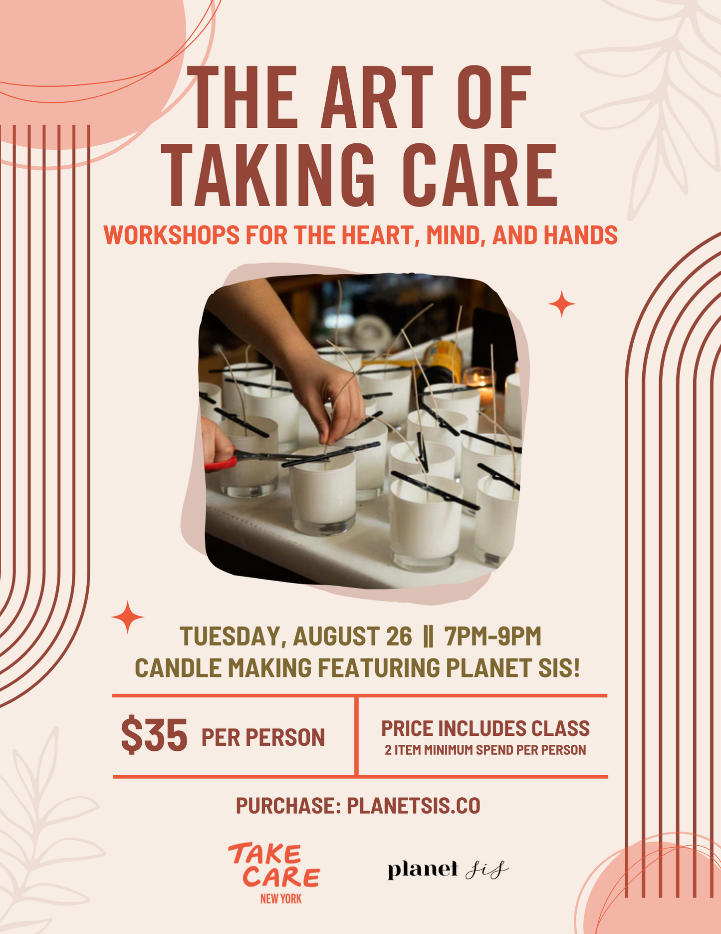 Take Care X Planet Sis Craft Night Event Planet Sis