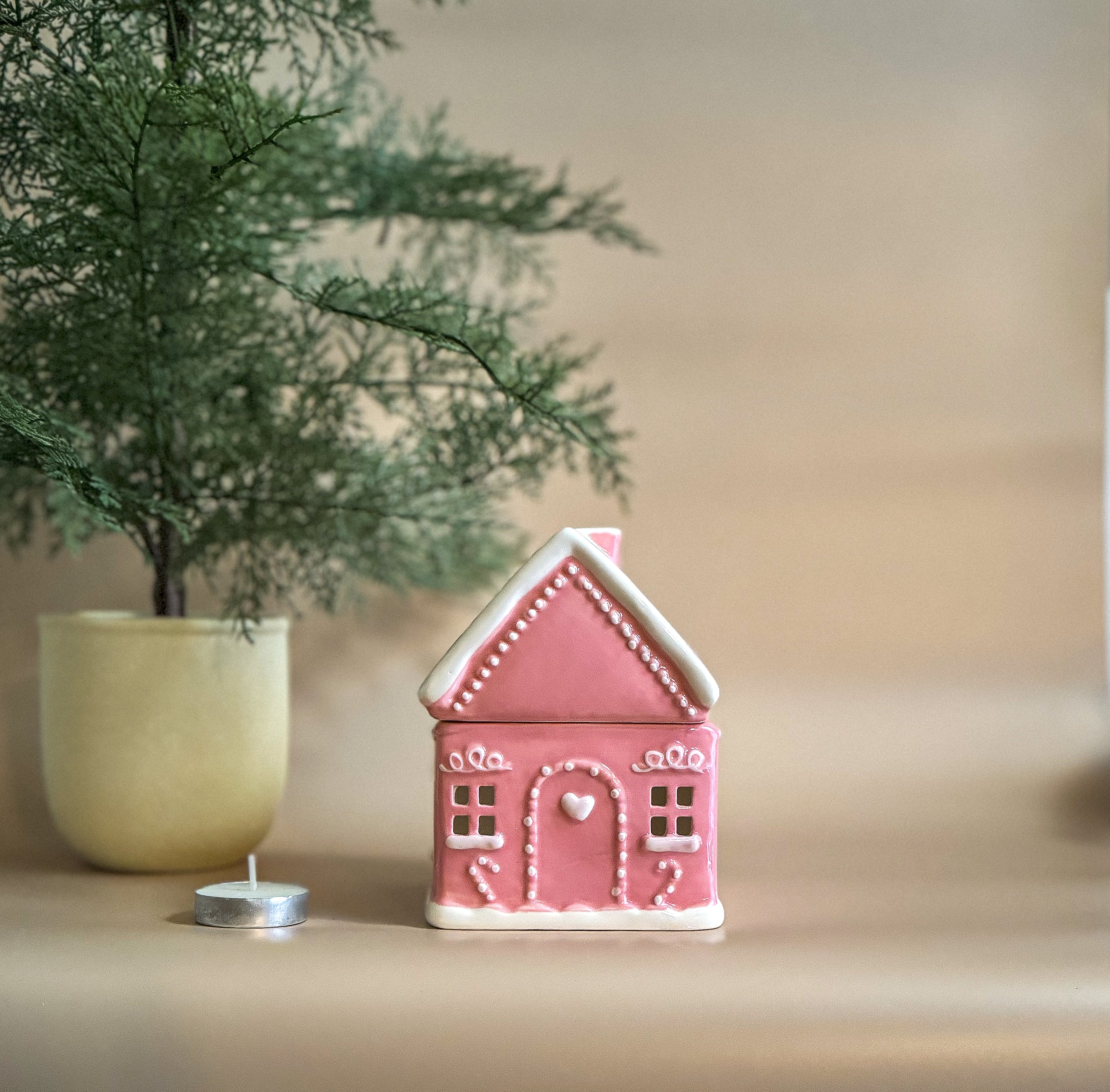 pink gingerbread house wax warmer Planet Sis