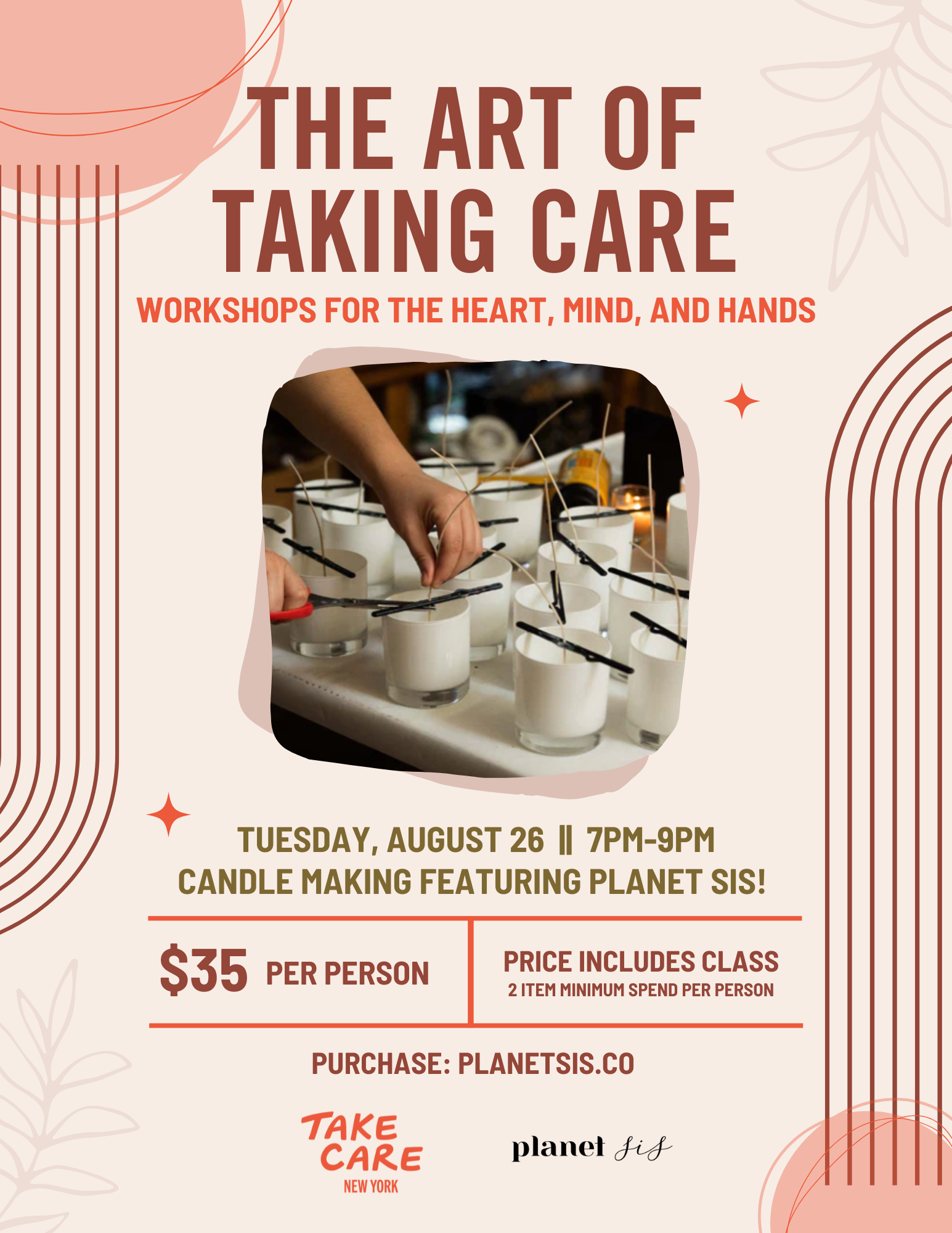 Take Care X Planet Sis Craft Night Event Planet Sis