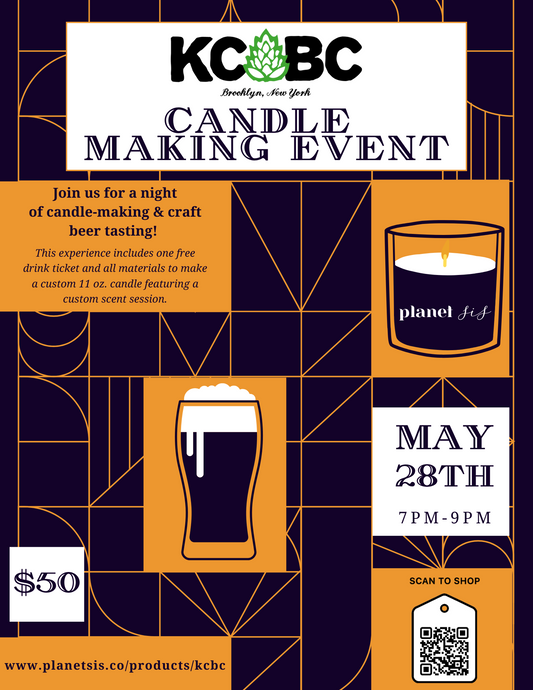 KCBC X Planet Sis Candle Pouring Event Planet Sis
