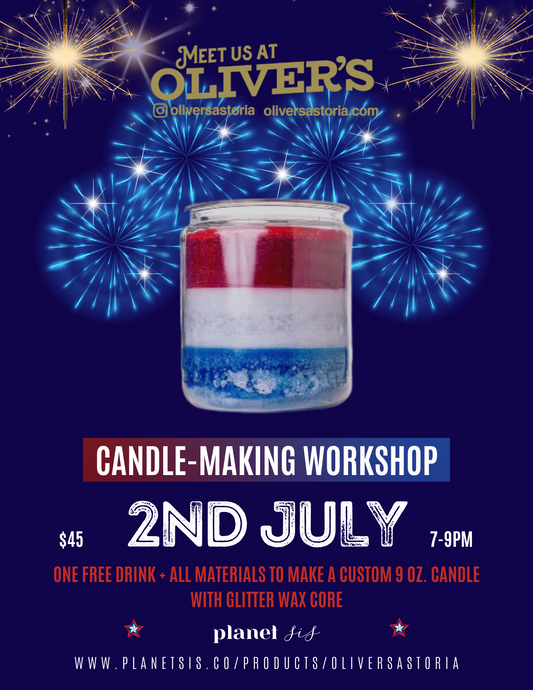 Oliver's Astoria X Planet Sis Candle Pouring Event Planet Sis